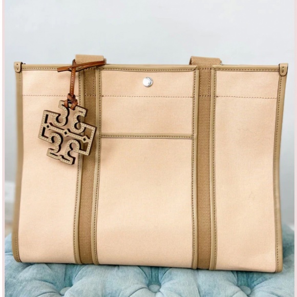 Tory Burch Twill Tory Tote Bag